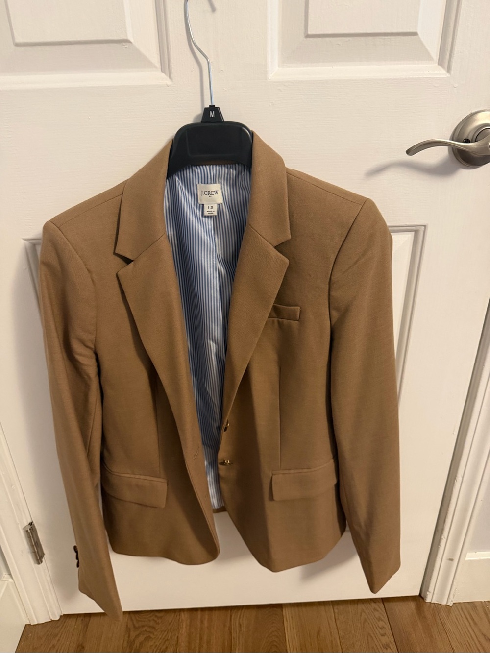 J. Crew Women’s Tan Blazer Sz12- Classic Tailored Fit